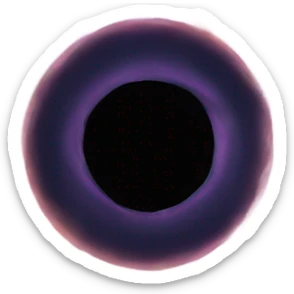 Black hole galaxy sticker