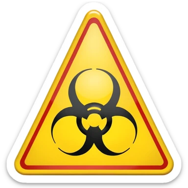 chemical weapons sign sticker