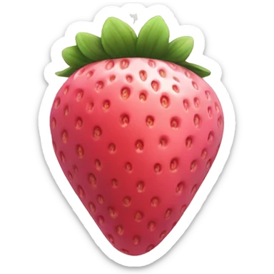 Baby pink strawberry sticker