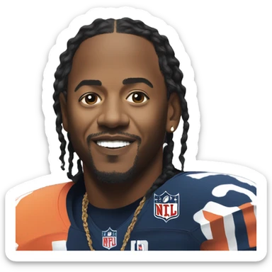 Kendrick Lamar at Super Bowl  sticker