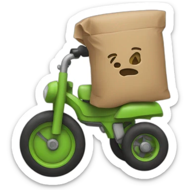 Un mec choqué sur un castor sticker