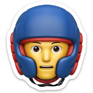 MMA headgear object icon, protective sparring helmet, padded texture, 3D cartoon, mobile game icon style, centered, clean background, no text, no watermark sticker