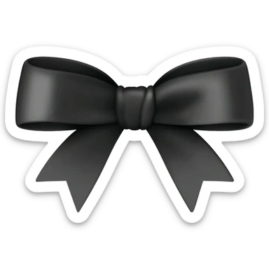 Lazo negro  deluto sticker