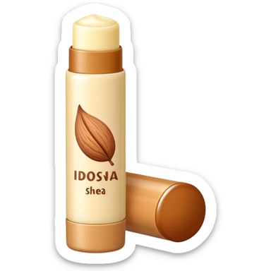 Lipbalm with shea butter and almon oil sticker