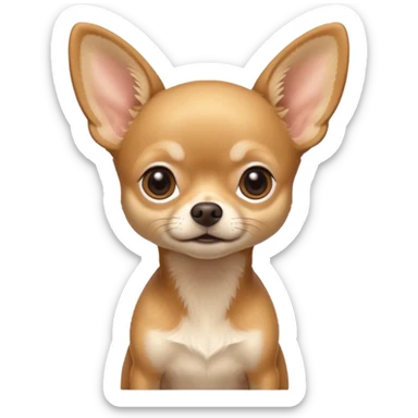 
 Sitting all tan deer-head chihuahua  sticker