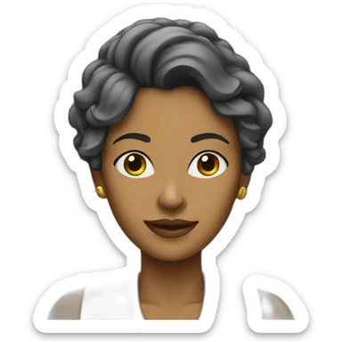 woman over enterprise sticker