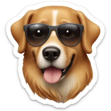Dog in sunglasses  sticker