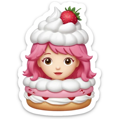 Strawberry shortcake, cutecore sticker