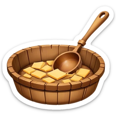dnd item icon, wooden pan sticker