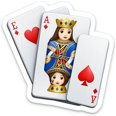 playing cards sticker