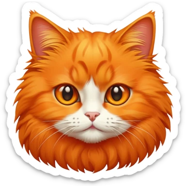 tangerine cat sticker