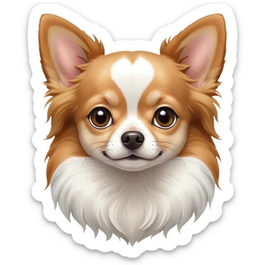 Chihuahua tricolor longhair  sticker
