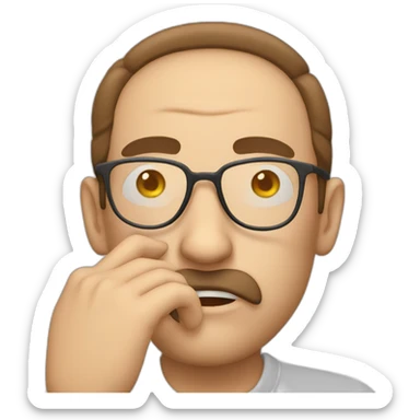 English teacher face palm sticker