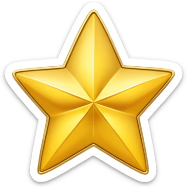 Gold star coin emoji sticker