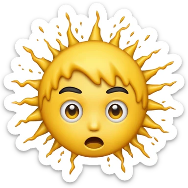 EXPLODING HEAD EMOJI sticker