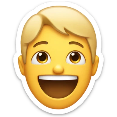 Laughing with tears sticker