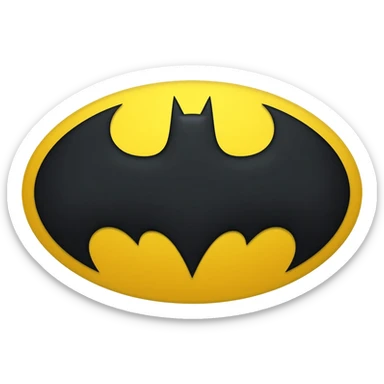 Bat man logo sticker