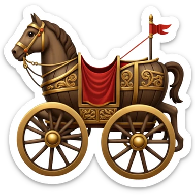 Roman chariot sticker