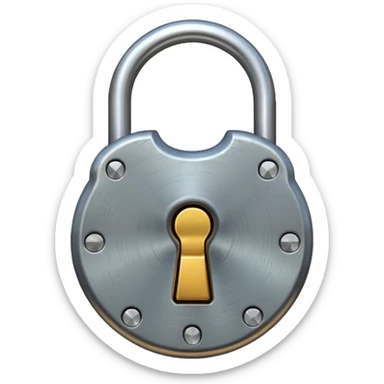 lock. sticker