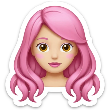 Laço de cabelo rosa sticker