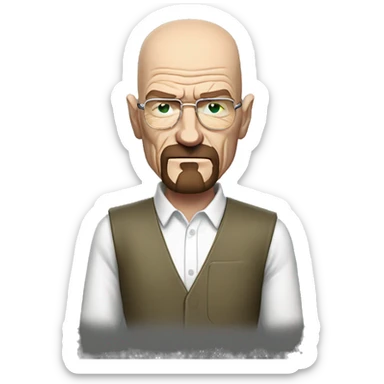 Walter white as a femboy sticker