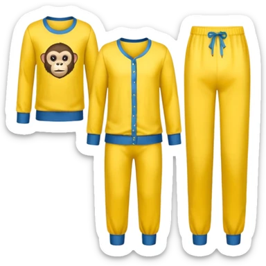 A banana pants in pajamas for the monkeys and gorillaz  sticker