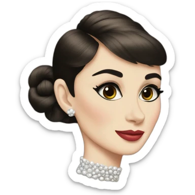 Audrey Hepburn sticker