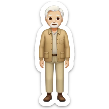 greece old man full body sticker
