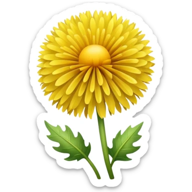 yellow dandelion sticker