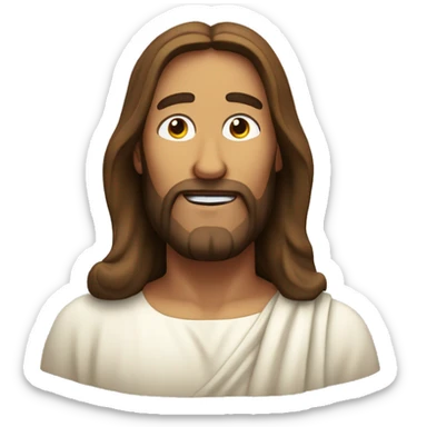 jesus winking sticker