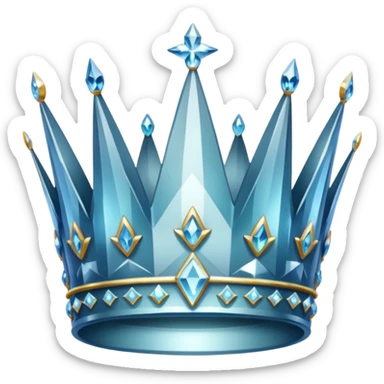 crystal crown sticker