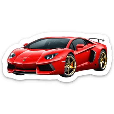 Lamborghini Aventador car with license plate 777 sticker