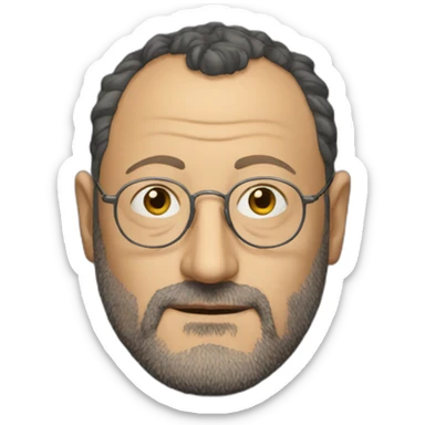 jean reno sin gafas sticker
