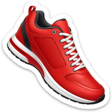 red sport shoe sticker