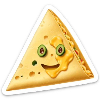 one single triangle nachos sticker