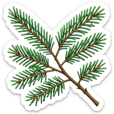 spruce branch sticker