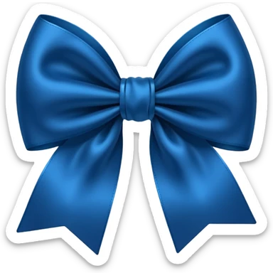 Laço azul escuro sticker