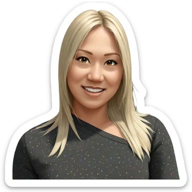 blonde girl smiling outdoors sticker