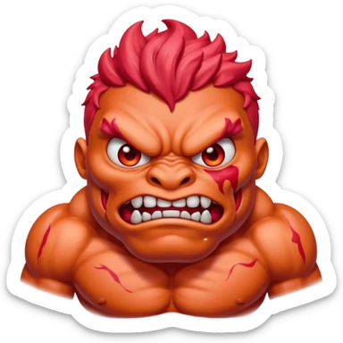 A monster that could destroy 1000 universe in 1 second and very buff  sticker