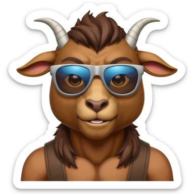 Sigma Goat Man sticker