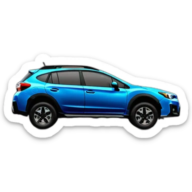 2018 blue Subaru crosstrek side sticker