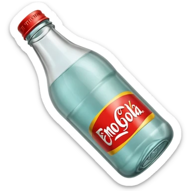 empty SODA bottle  sticker
