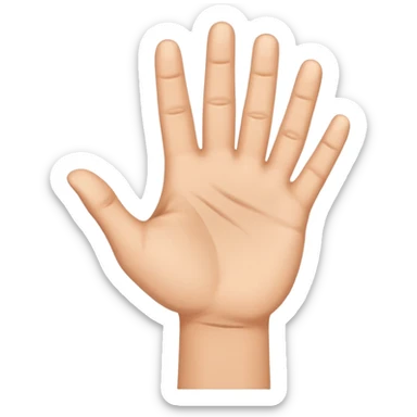 YVL hand sign sticker