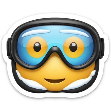 Snow goggles sticker