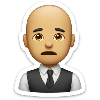 No emotion , silent sticker