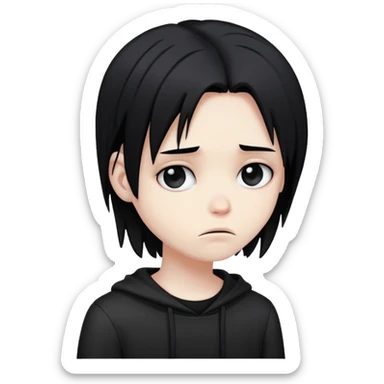 Depressed emo sticker