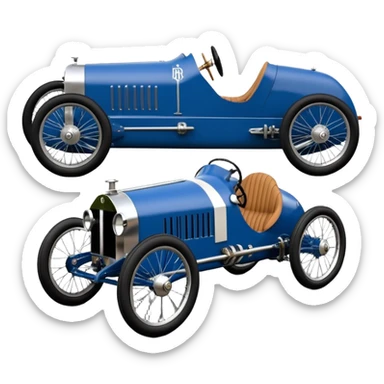  1949 luxury racing Mandalorian Rolls Royce lowered powerful 4 cylinder engined racing cyclekart with advanced rugged independent suspension, power steering, disc brakes and small leather covered steering wheel  sticker