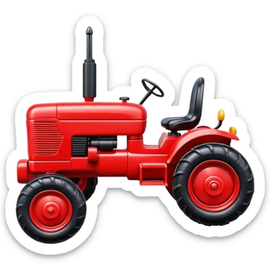 plastic toy  tractor sticker