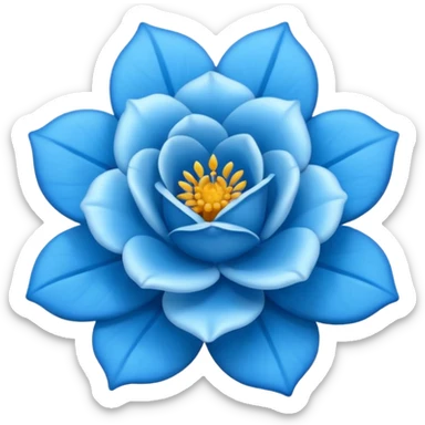 Una rosa azul sticker