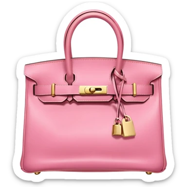 Pink birkin gold hardware 
 sticker